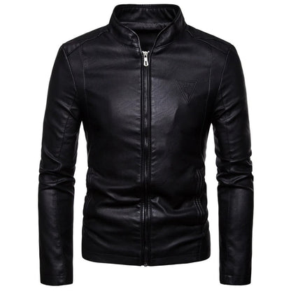 Minimalist Faux Leather Jacket