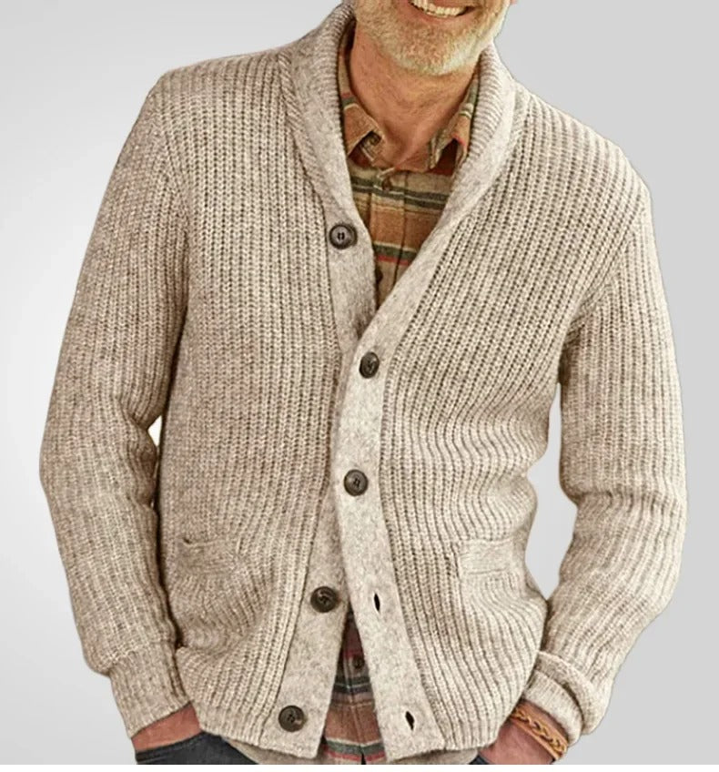 Men's V-Neck Cardigan Sweater