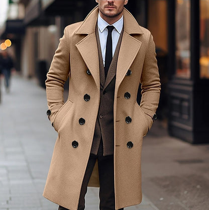 Elegant Men's Wool Coat - Harren Cole
