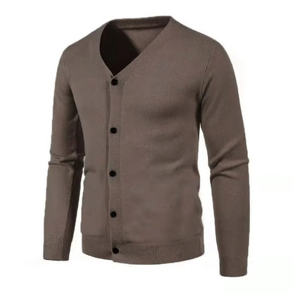 Classic Men's Wool Blend Cardigan Sweater