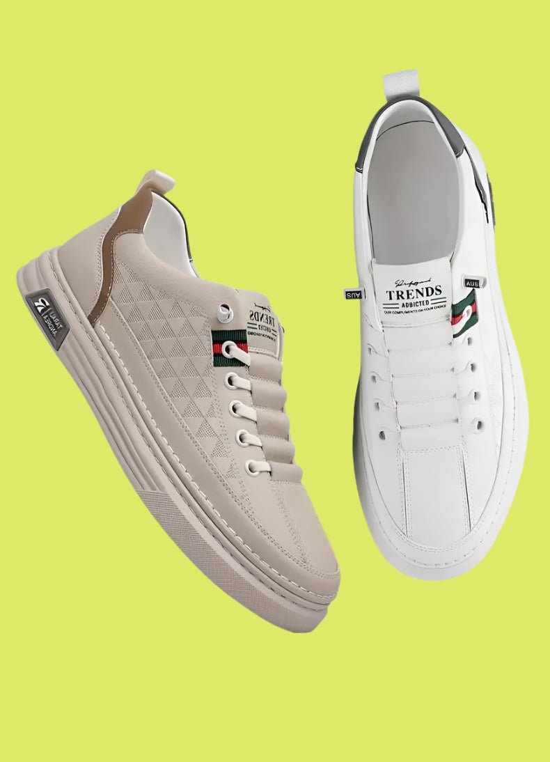 Fashionable Low - Top Sneakers with Textured Details - Harren Cole