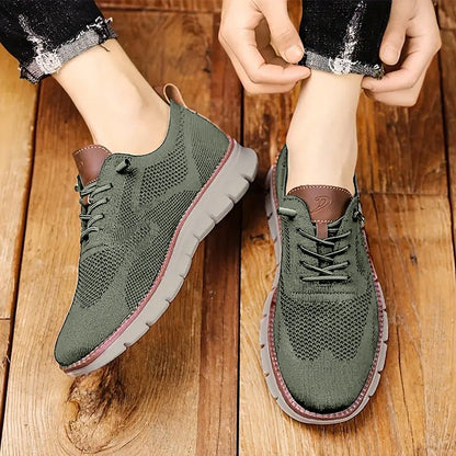 Green Urban Comfort Sneakers for Men - Harren Cole