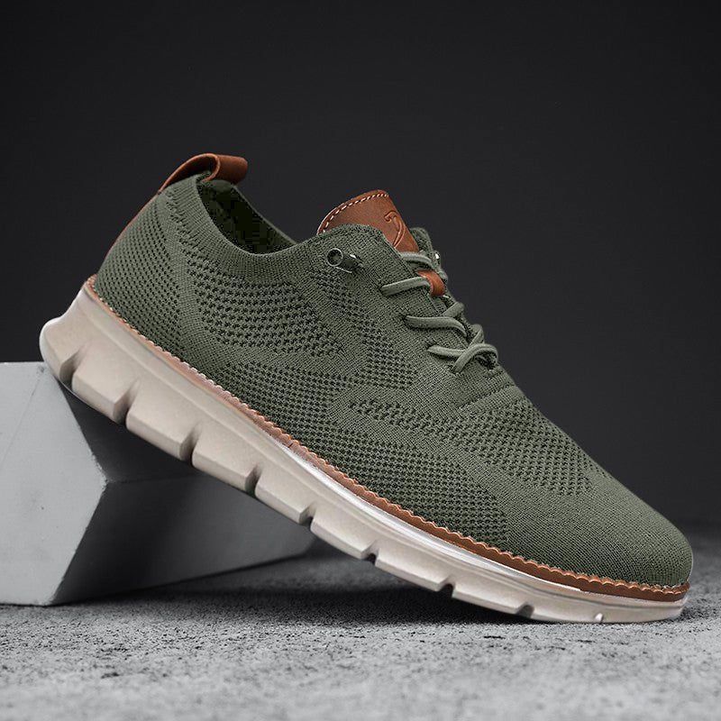 Green Urban Comfort Sneakers for Men - Harren Cole