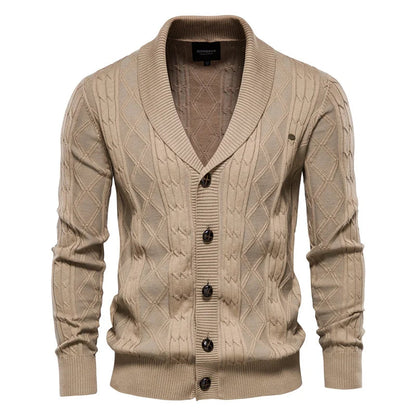 Men's Shawl Collar Cardigan Sweater