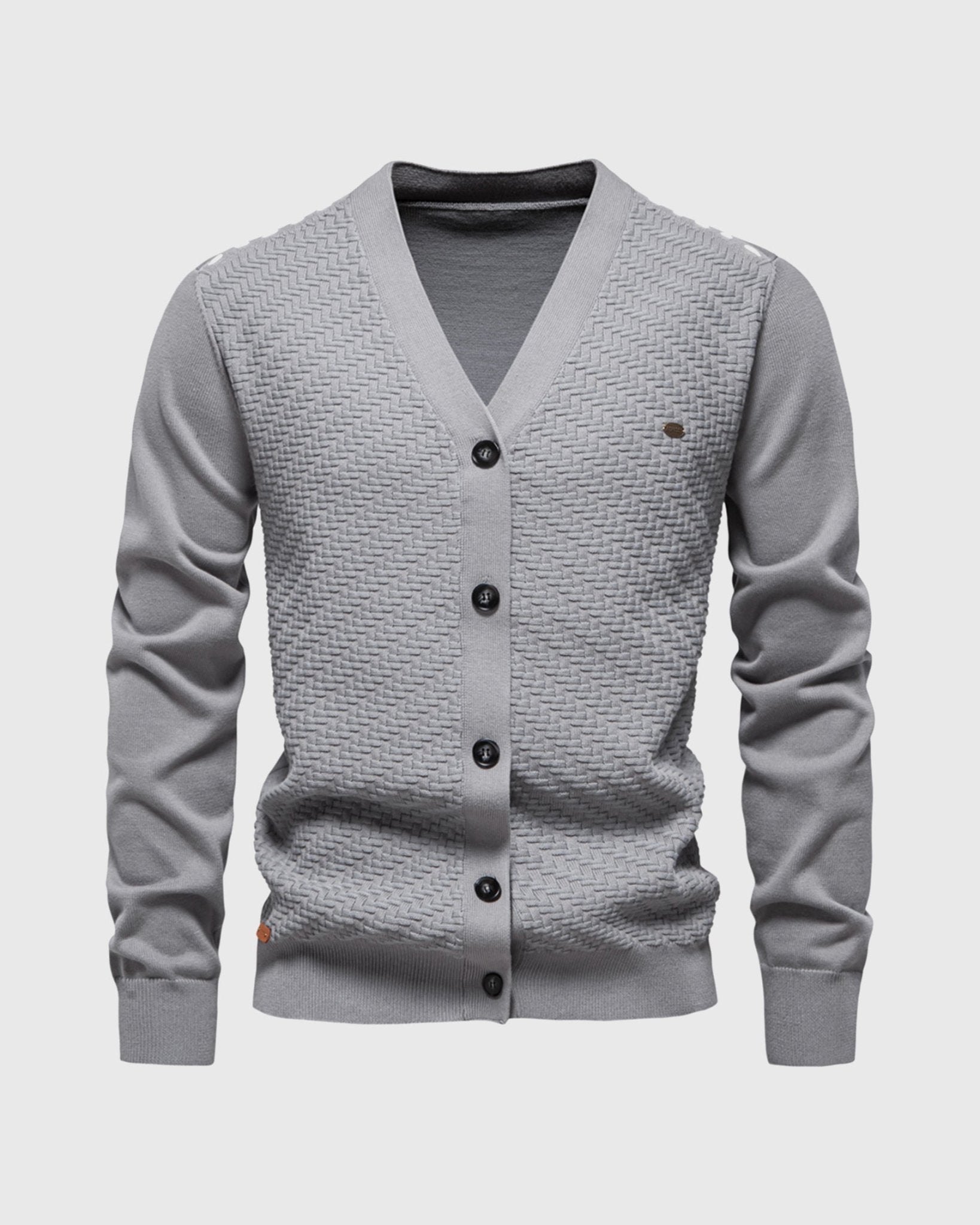 Knitted Button - Up Cardigan Sweater - Harren Cole