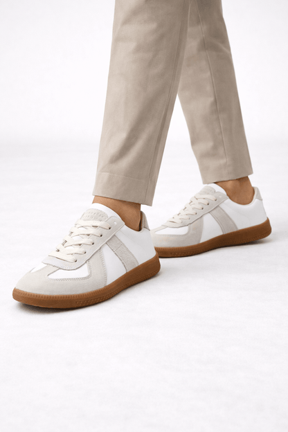 Leather Look Classic Sneakers - Harren Cole