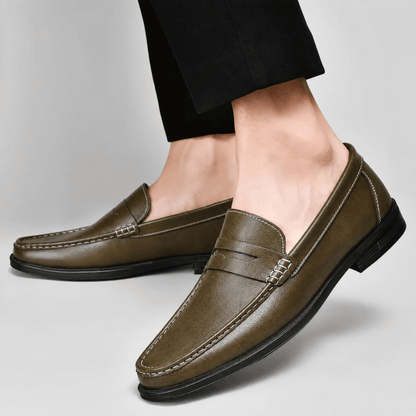 Leather Penny Loafers - Harren Cole