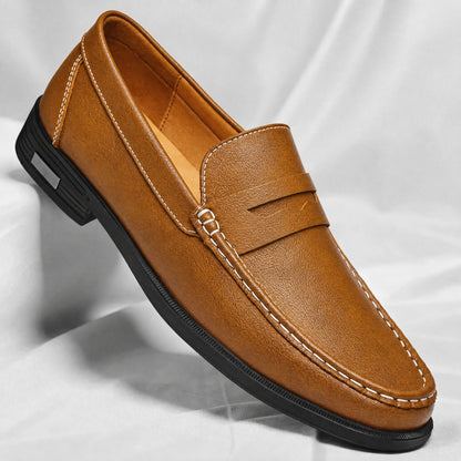 Leather Penny Loafers - Harren Cole