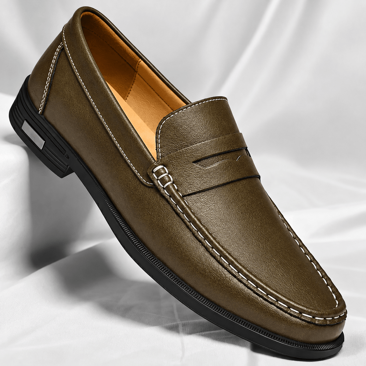 Leather Penny Loafers - Harren Cole