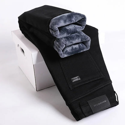 Lined Winter Jeans for Men Maximum Comfort Warm Denim Pants - Harren Cole