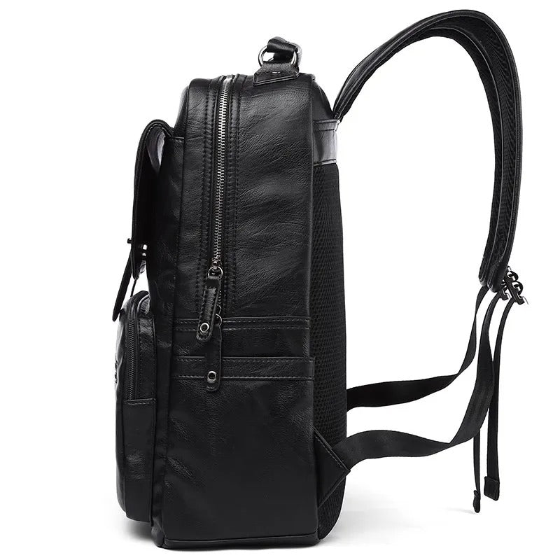 Luxury Leather Travel Backpack with Smart Organization - Harren Cole