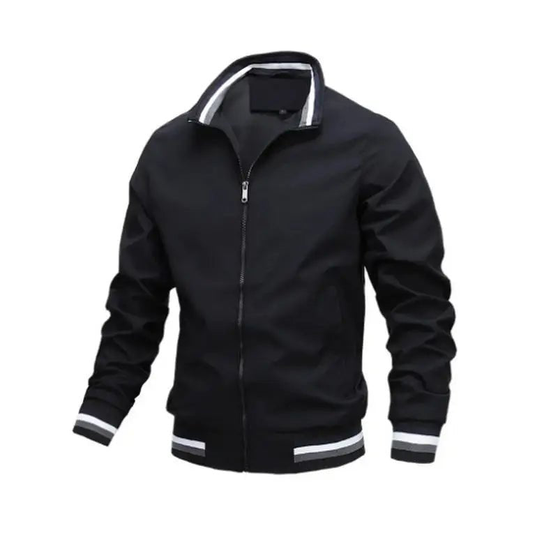 Men Lightweight Waterproof Bomber Windbreaker Jacket White - Harren Cole