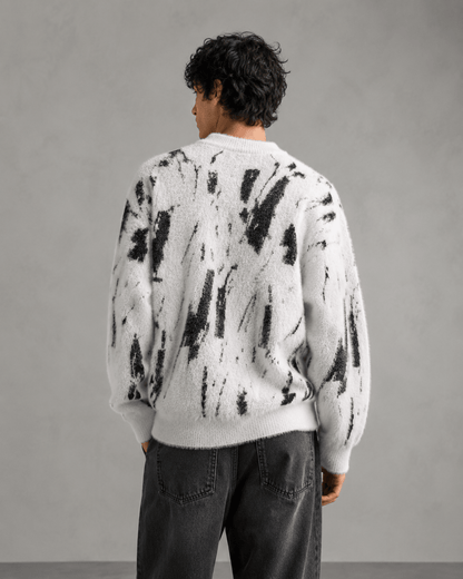 Men's Abstract Knit Sweater Relaxed Fit - Harren Cole
