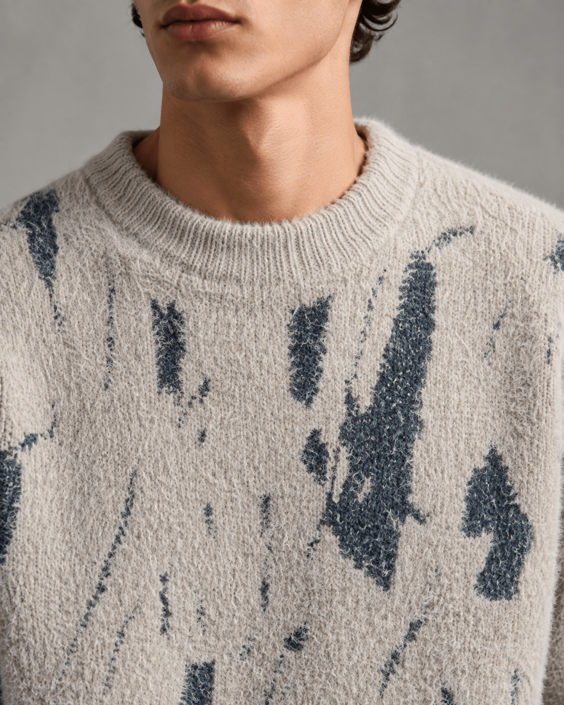 Men's Abstract Knit Sweater Relaxed Fit - Harren Cole
