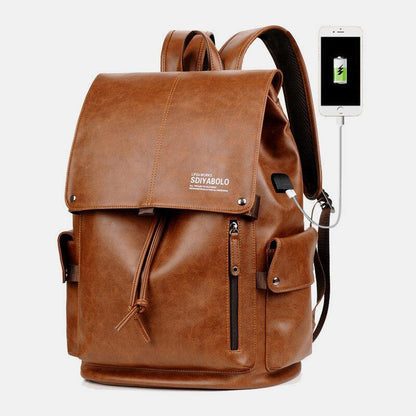 Men's Backpack with USB Charging Port - Harren Cole