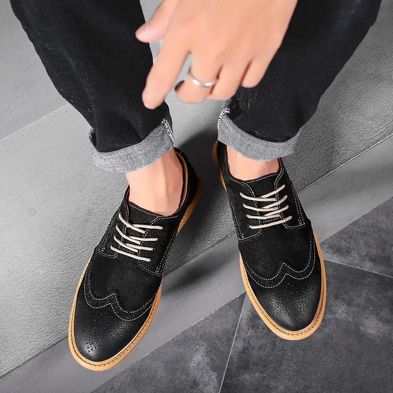 Men's Breathable Oxford Lace - Up Casual and Business Shoes - Harren Cole