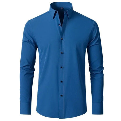 Men’s Business Shirt with Button Placket - Harren Cole
