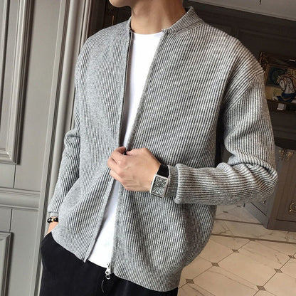 Men's Classic Knit Cardigan Soft Warm Layer - Harren Cole