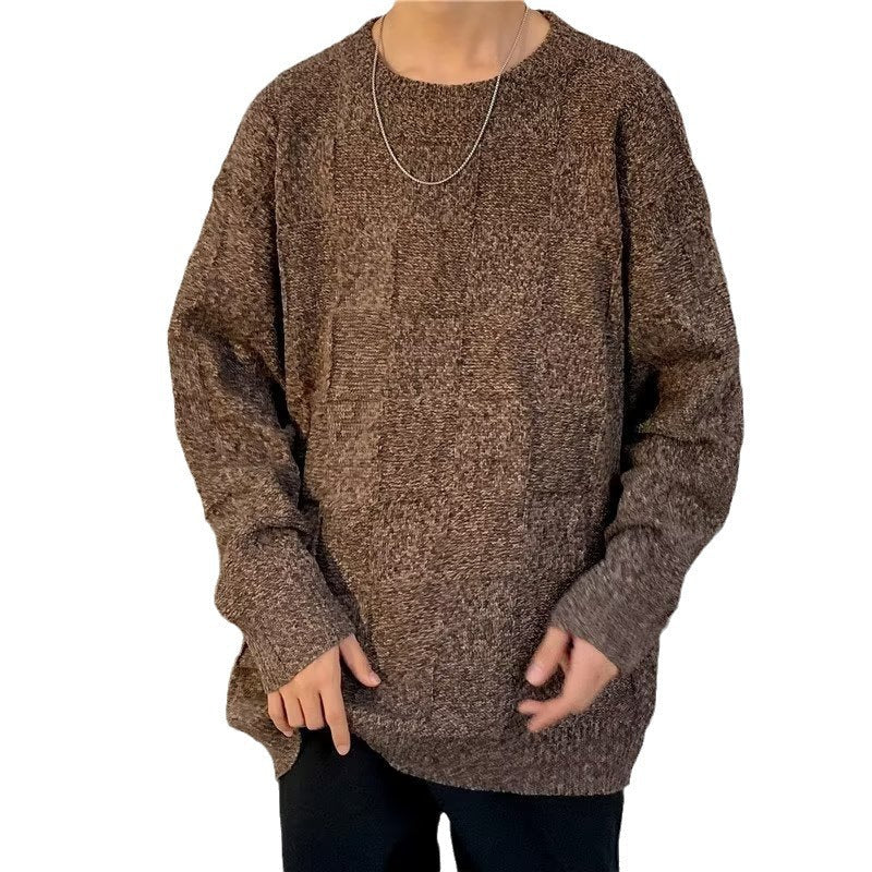 Men's Diamond Pattern Long Sleeve Sweater - Harren Cole