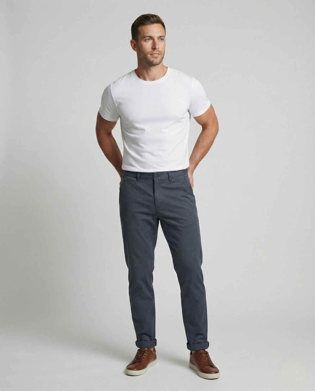 Men's Fleece-Lined Chino Pants - Harren Cole