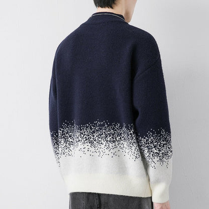 Men's Gradient Knit Pullover Sweater - Harren Cole