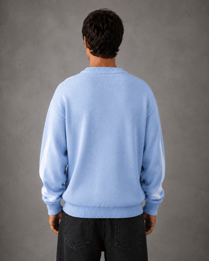 Men's Graphic Knit Crew Neck Sweater - Harren Cole