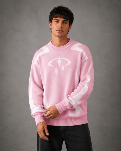Men's Graphic Knit Crew Neck Sweater - Harren Cole