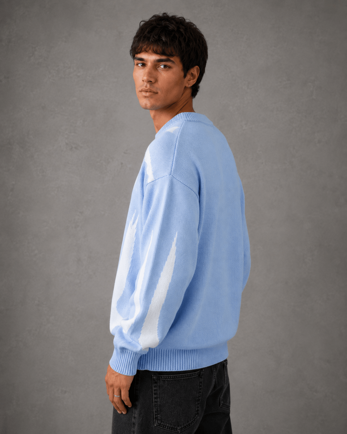 Men's Graphic Knit Crew Neck Sweater - Harren Cole