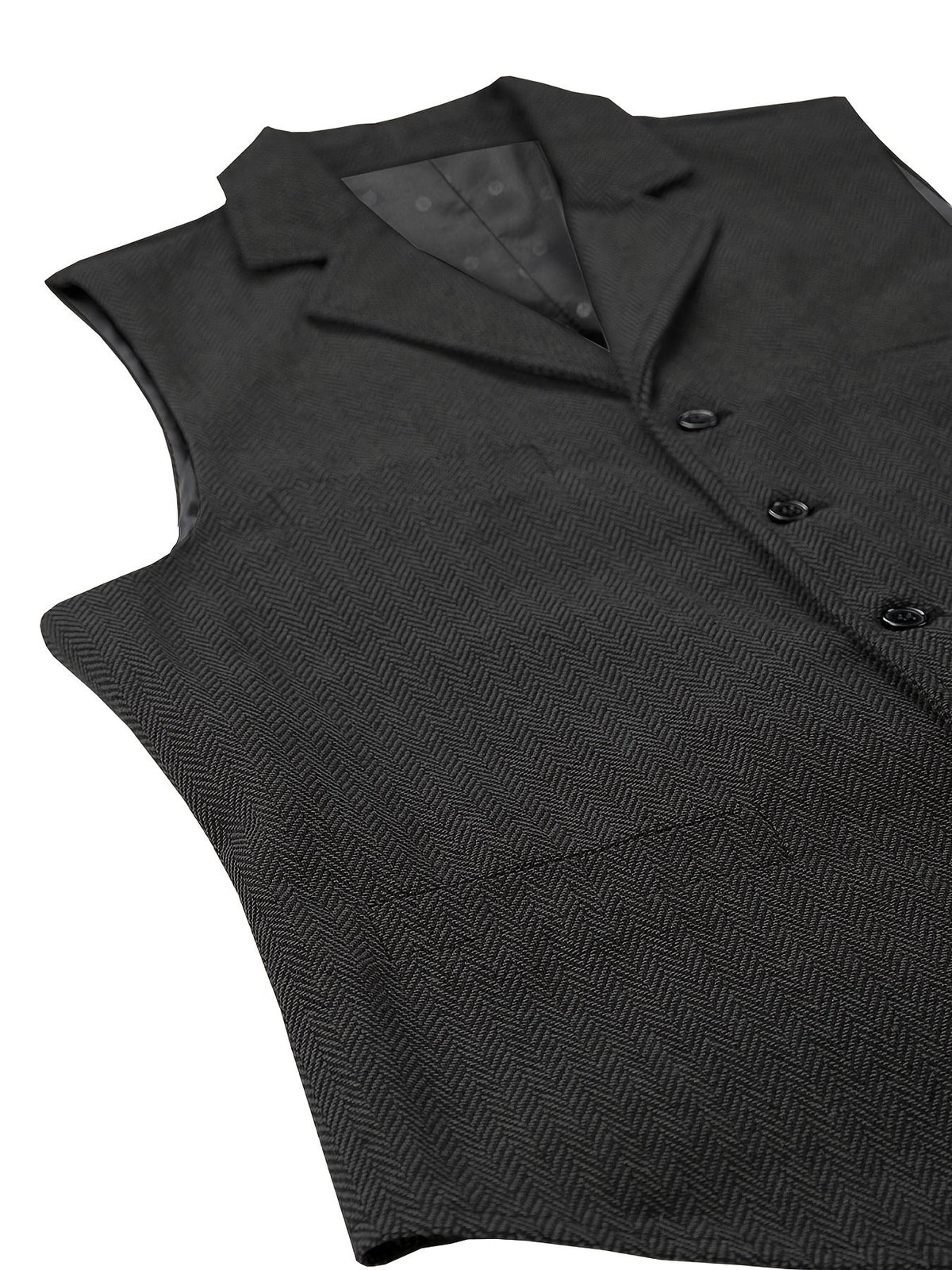 Men's Herringbone Tailored Vest - Harren Cole