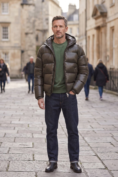 Men's Hooded Quilted Winter Jacket - Harren Cole