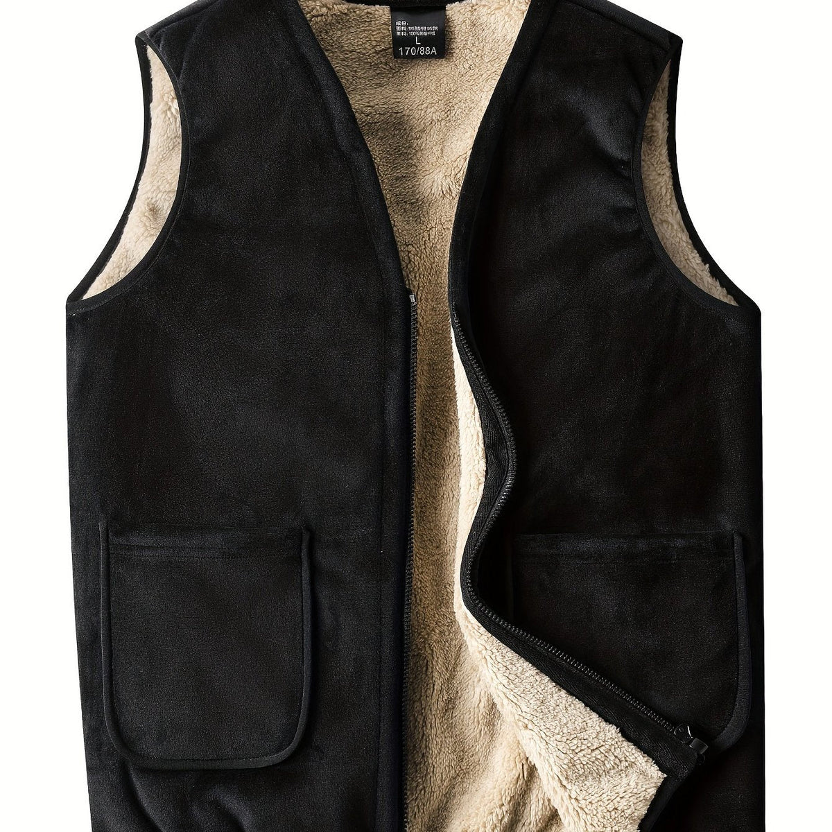 Men's Insulated Outdoor Vest With Zipper - Harren Cole