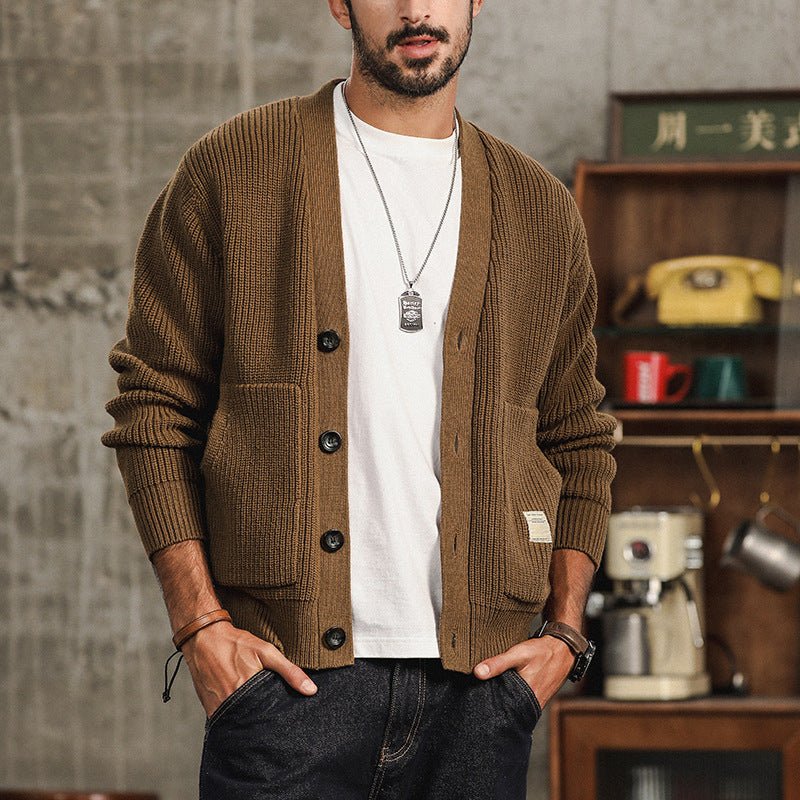 Men’s Knit Cardigan Sweater - Harren Cole