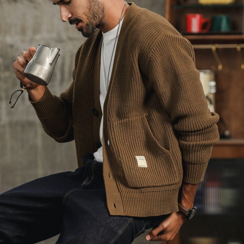 Men’s Knit Cardigan Sweater - Harren Cole