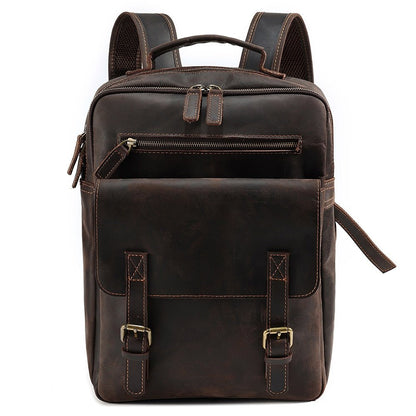 Men’s Leather Laptop Backpack - Harren Cole