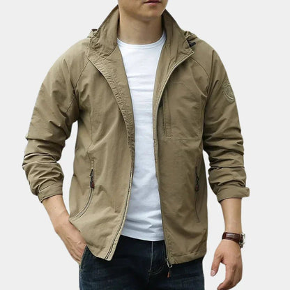 Men's Lightweight Breathable Cargo Jacket - Harren Cole