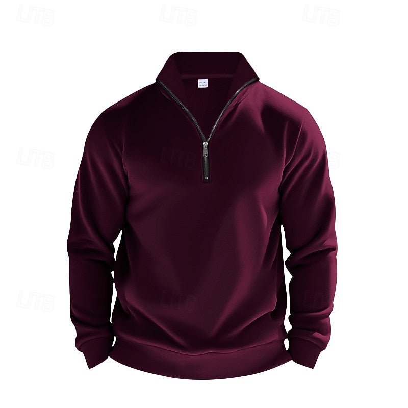 Men's Lightweight Quarter Zip Sweater - Harren Cole