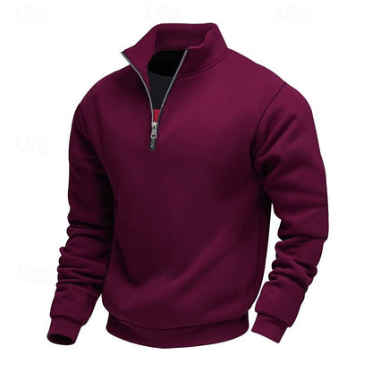 Men's Lightweight Quarter Zip Sweater - Harren Cole