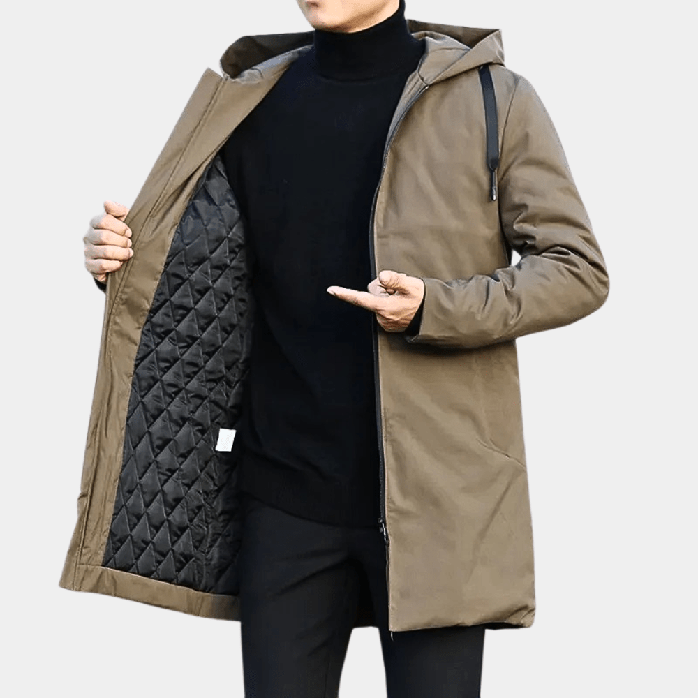 Men's Lined Raincoat Classic Fit - Harren Cole