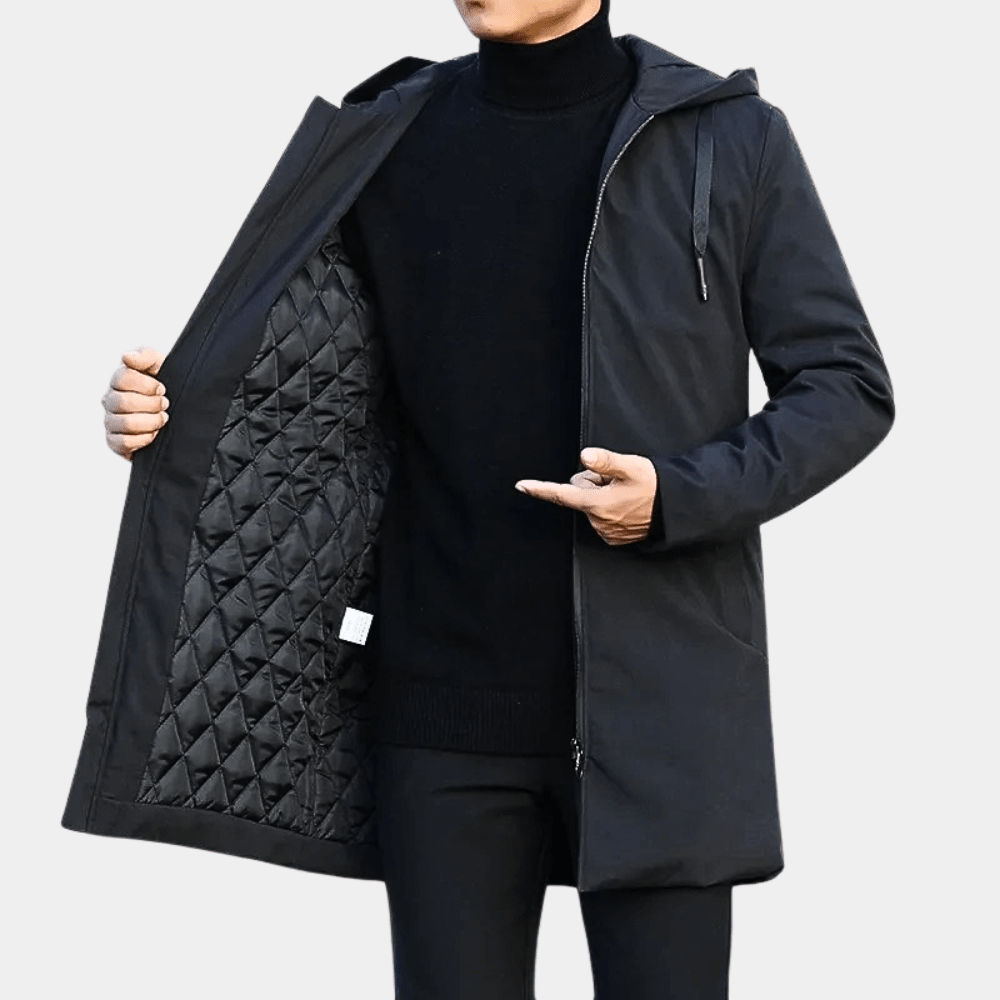 Men's Lined Raincoat Classic Fit - Harren Cole
