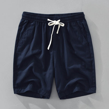 Men's Linen Islander Shorts Casual Summer Beachwear - Harren Cole