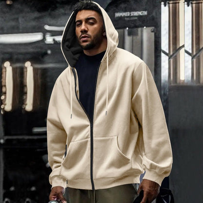 Men's Oversized Full Zip Hoodie - Harren Cole
