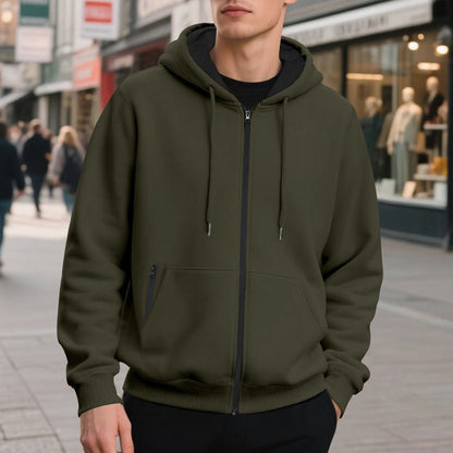 Men's Oversized Full Zip Hoodie - Harren Cole