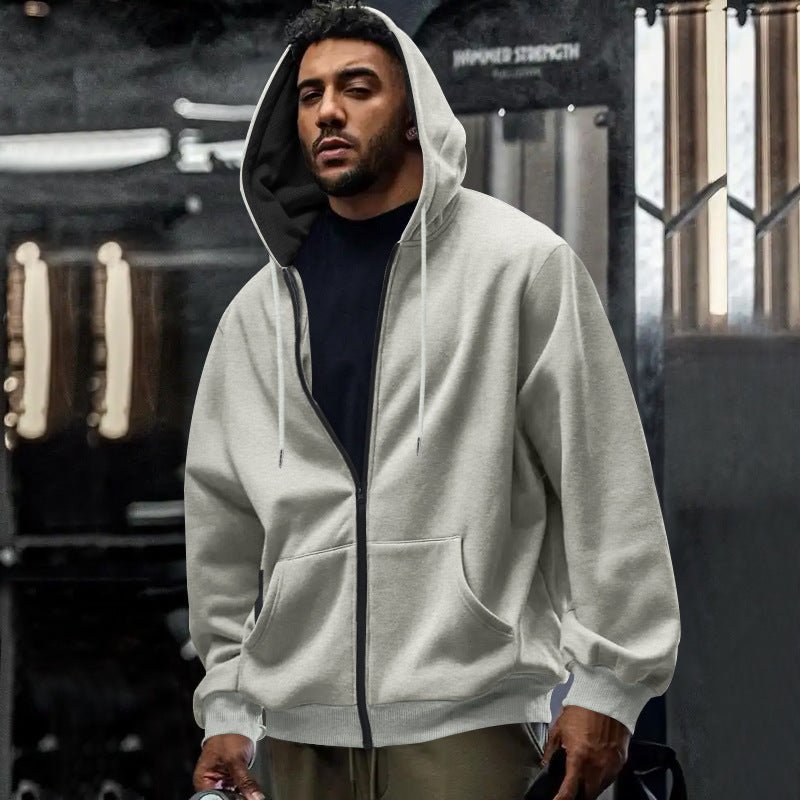 Men's Oversized Full Zip Hoodie - Harren Cole