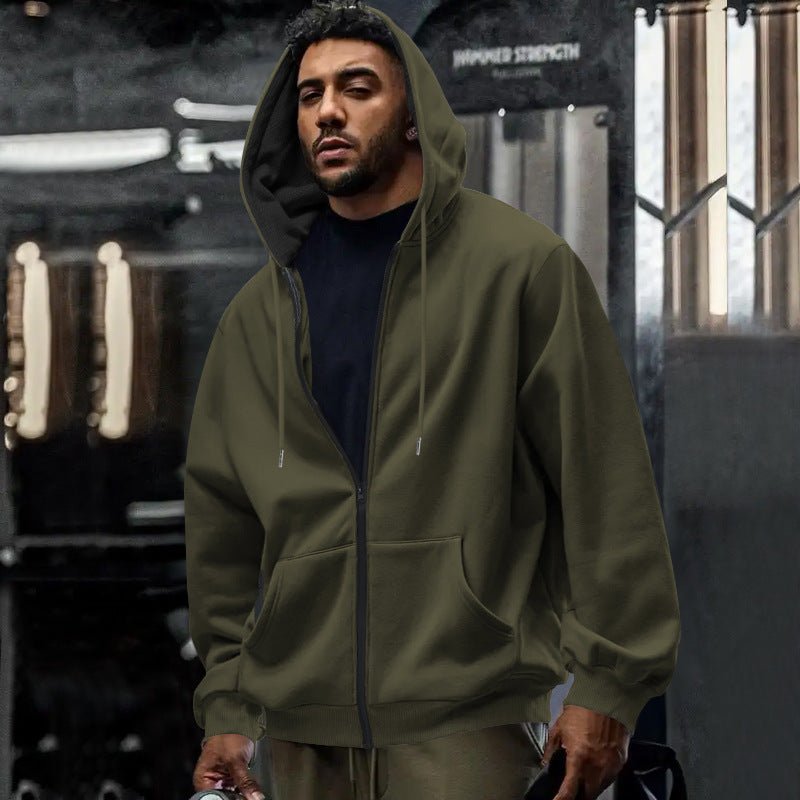 Men's Oversized Full Zip Hoodie - Harren Cole