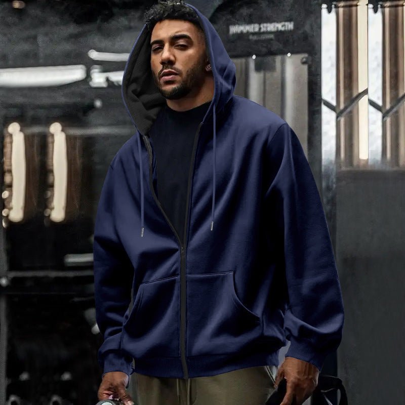Men's Oversized Full Zip Hoodie - Harren Cole