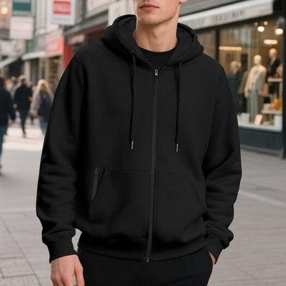 Men's Oversized Full Zip Hoodie - Harren Cole