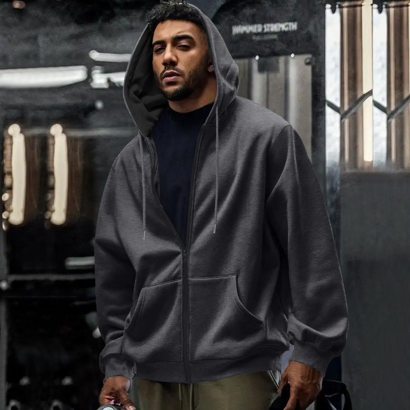 Men's Oversized Full Zip Hoodie - Harren Cole