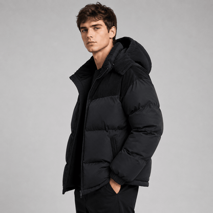 Men's Oversized Hooded Puffer Jacket - Harren Cole