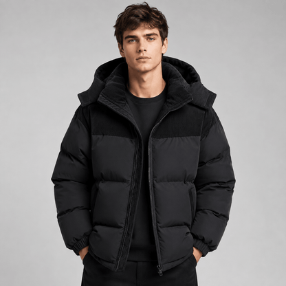 Men's Oversized Hooded Puffer Jacket - Harren Cole