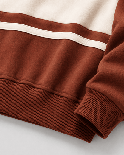 Men's Rugby Polo Sweater Color Block Relaxed Fit - Harren Cole